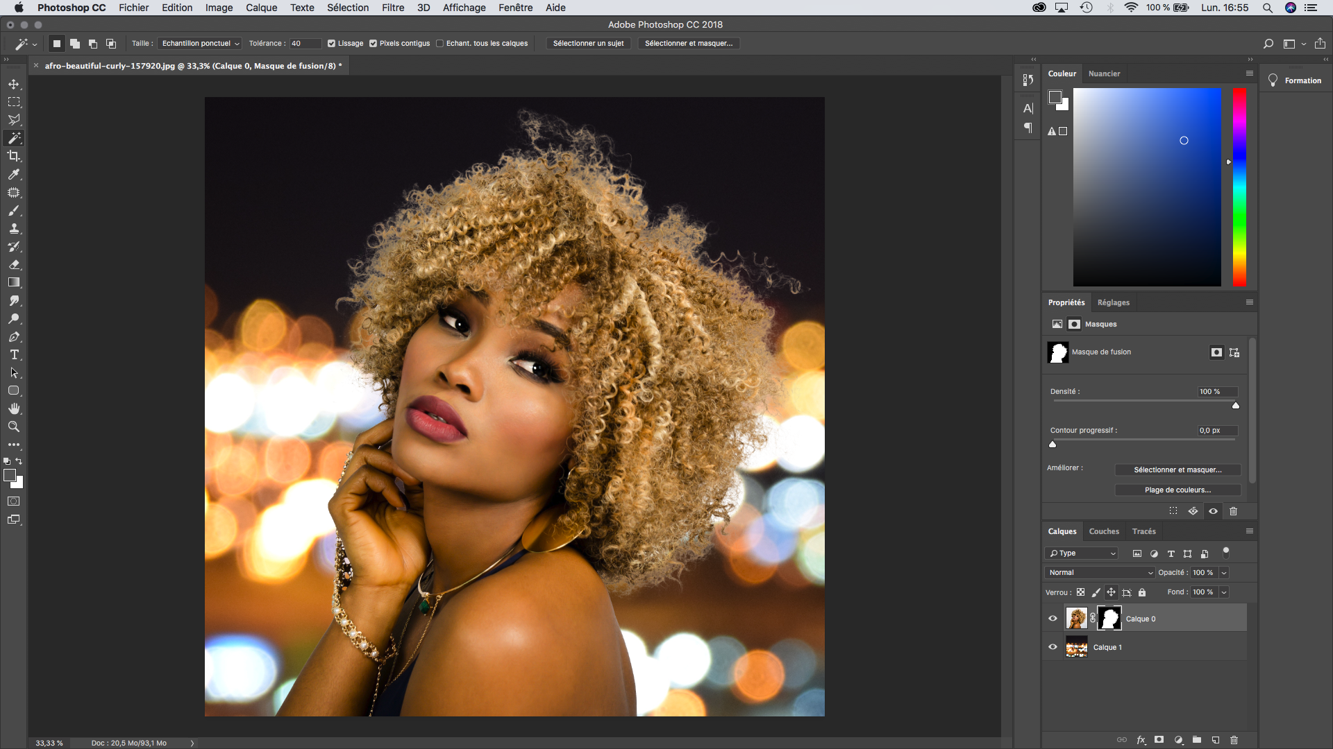 Selectionner et masquer photoshop
