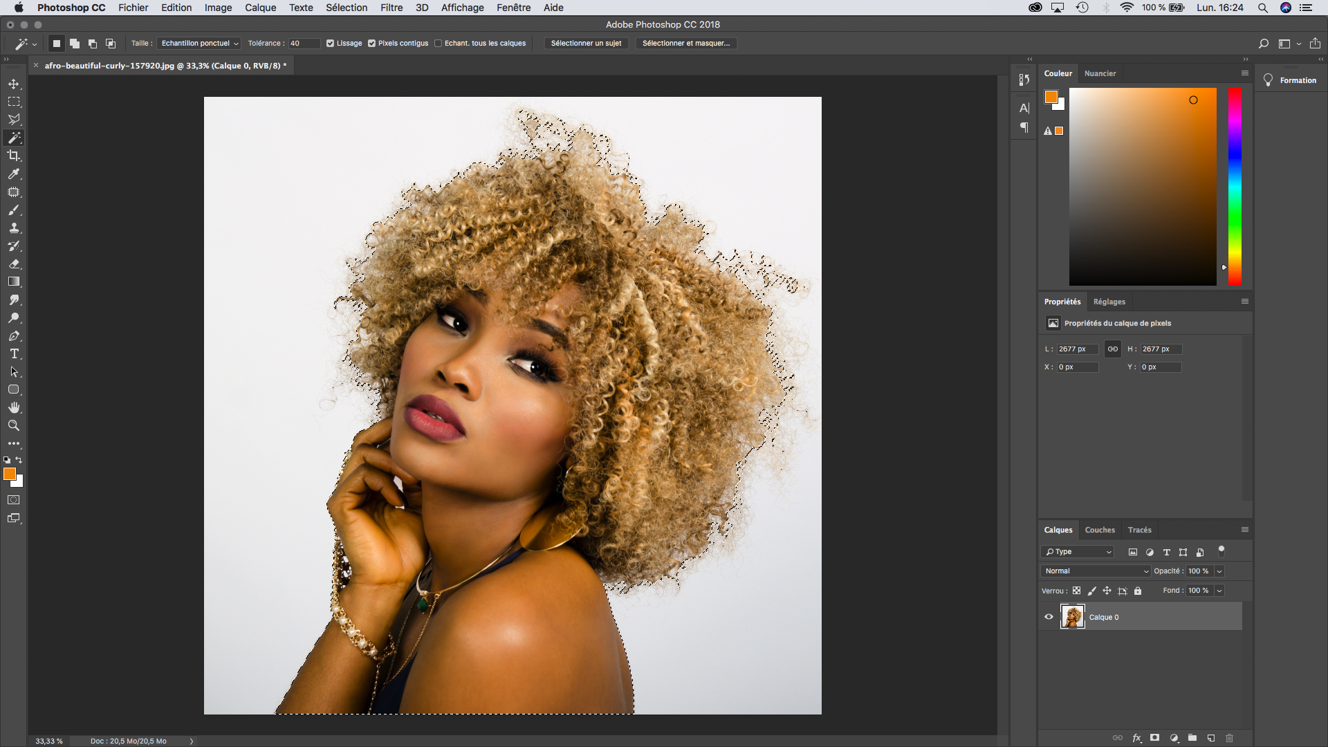 Selectionner et masquer photoshop