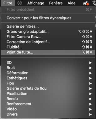 photoshop point de fuite