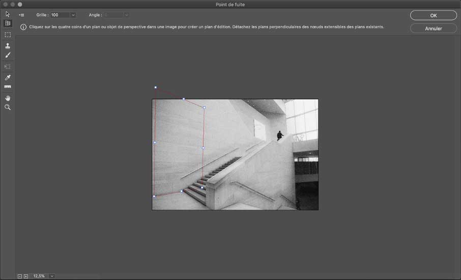 photoshop point de fuite