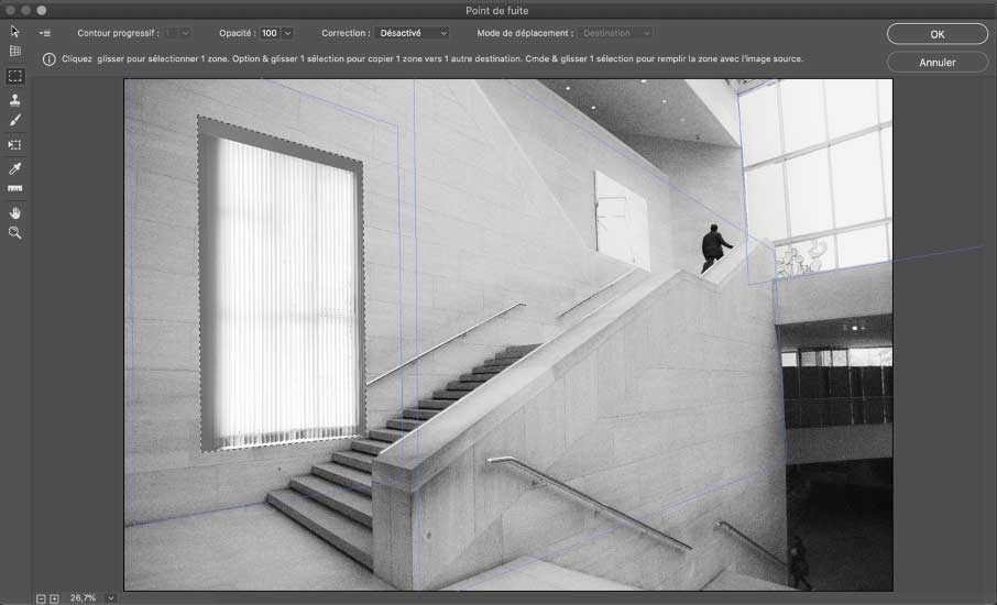 photoshop point de fuite