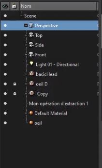 Ciblage géométrie Mudbox