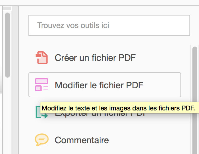 acrobat numeriser texte