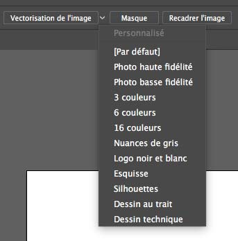 vectoriser une image dans illustrator